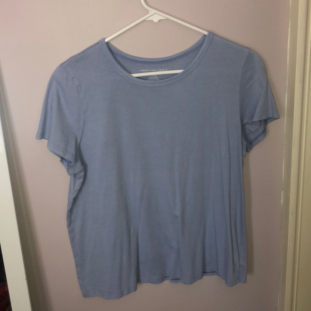 American Eagle light blue t shirt